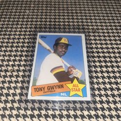 Tony Gwynn NL All Star Card Topps 1986