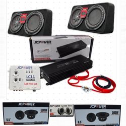 New Full Bass Package Kicker Rt 12” With Speakers Tweeters Installed For Trucks