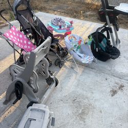 Baby Gear Bundle, car seat , high chair , strollers and more 