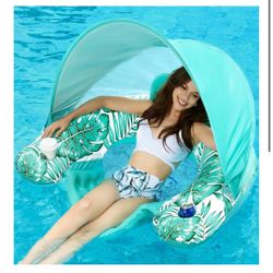 Brand: Jasonwell Jasonwell Pool Float with Canopy - Inflatable Pool Floaties Adult Floating Pool Chair Lounge Floats for Swimming Pool Water Chair Poo