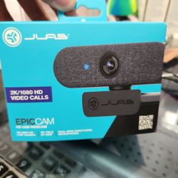 Jlab Epic Cam Webcam. Black 2k 1080hd