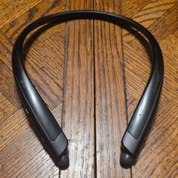 LG TONE Platinum + By Harman Kardon Wireless Bluetooth Neckband Headphones- Gray