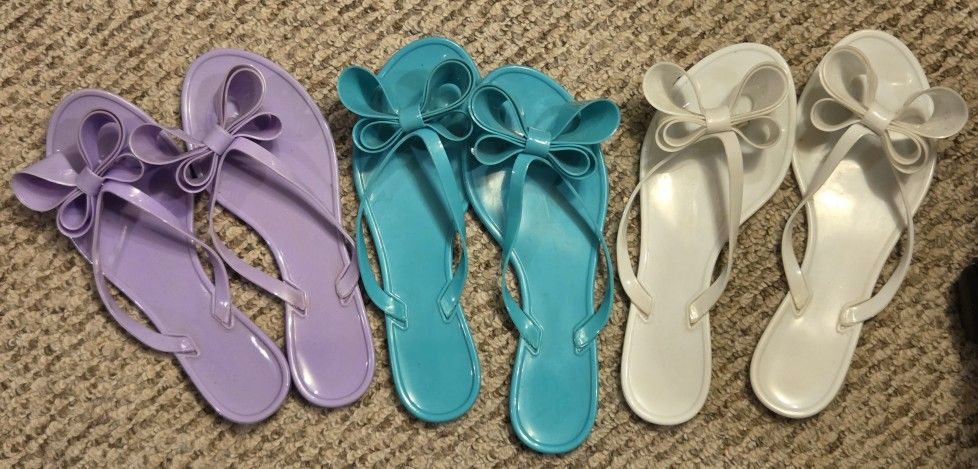Set of 3 Bow FlipFlops