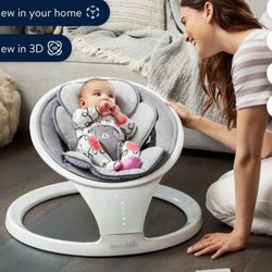 **Brand New Munchkin® Bluetooth Enabled Infant Baby Swing, Includes Remote Control, White, Unisex
