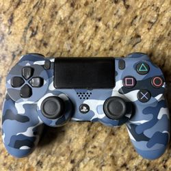 PS4 Controller Camo Blue 