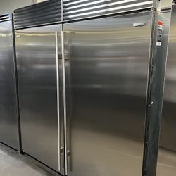 Sub Zero 72”Wide Built In Refrigerators Set In Stainless Steel
