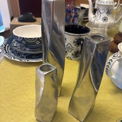 stainless Steel Heavy Candleholders