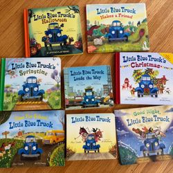 Little Blue Truck Book Set — Includes Light-Up Christmas Edition