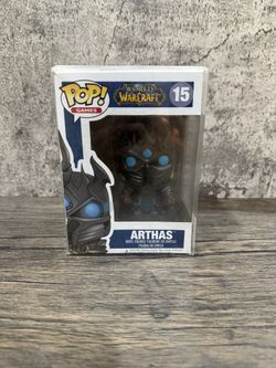 Funko Pop Games 15 Arthas WOW World of Warcraft vinyl figure W/ Protective Case