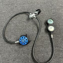 Aqua Lung Conshelf 20 U.S. Divers 1st & 2nd Scuba Diving Regulator with Gauge