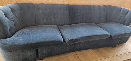 Blue 10ft Sofa  with sofabed