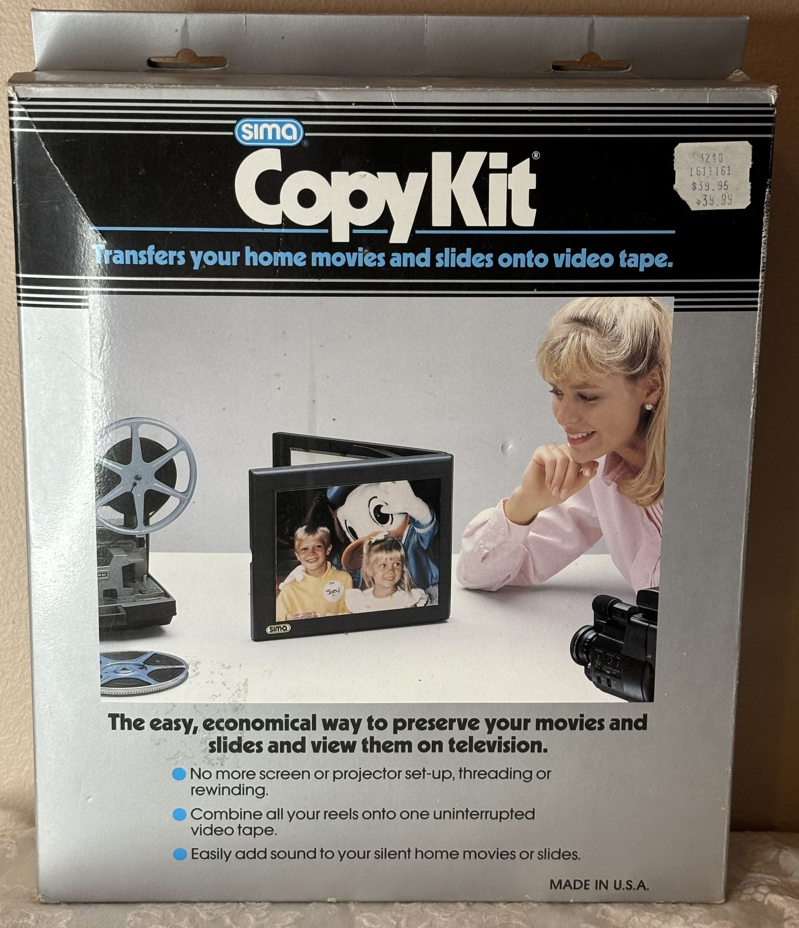 Vintage Sima Copy Kit Transfer Home Movies & Slides to Video -Unused In Opened Box🟣Details Below🟣