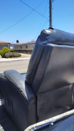 BrownLeather Recliner Chair