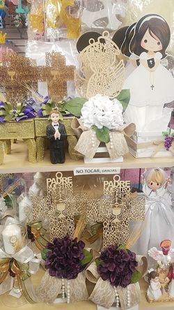 First communion centerpieces