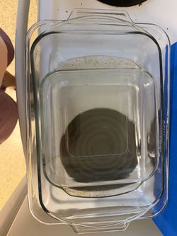 3 different size pans