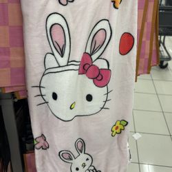 Hello Kitty Easter  Bunny Blanket 