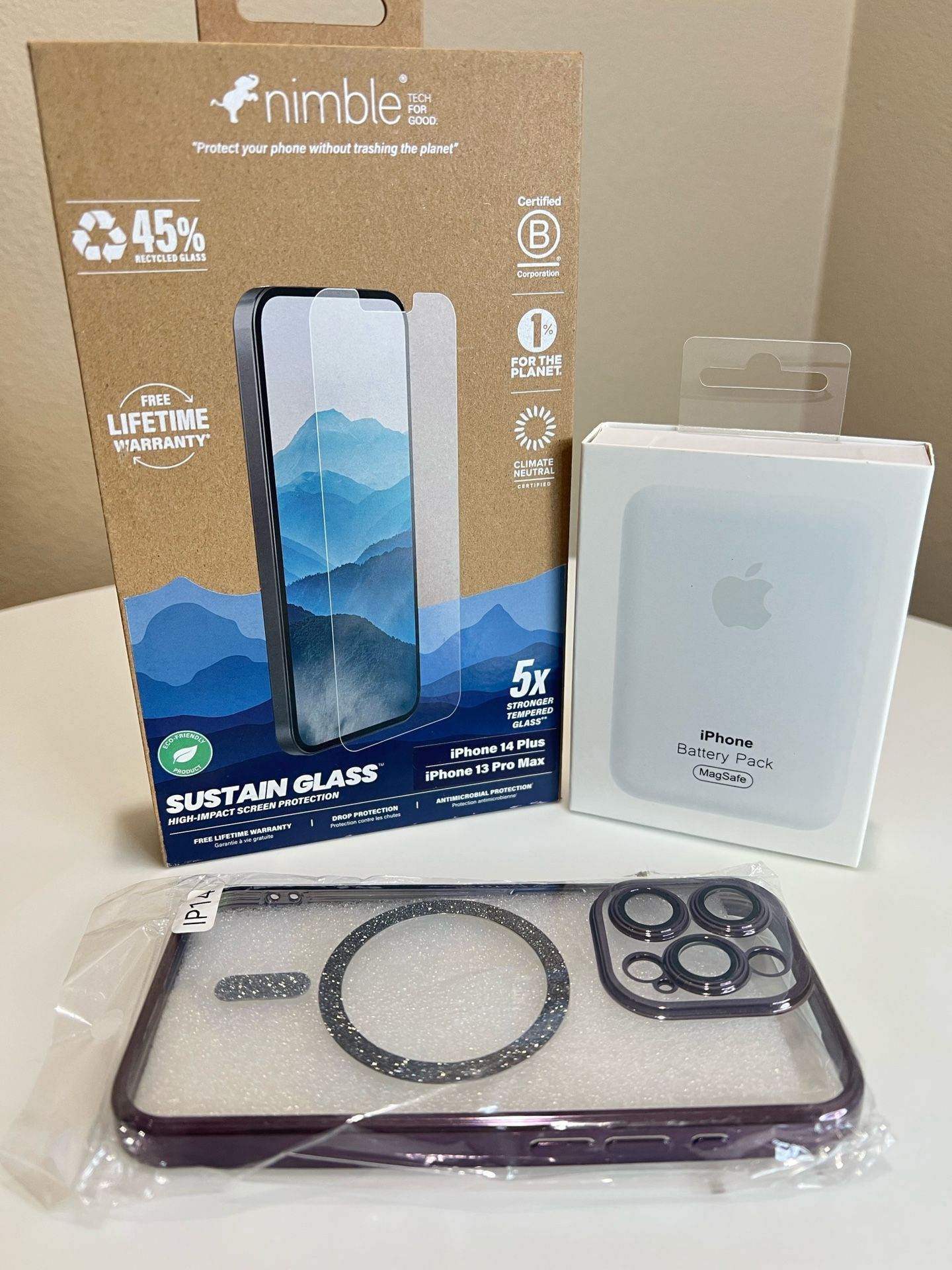 New iPhone 14 Magnetic Case + MagSafe Battery Pack + 5 Premium Screen Protectors Combo!