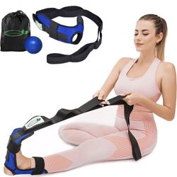 Leg Stretcher Strap, Fascia Stretcher for Plantar Fasciitis Relief, Stretch Bands with 7 Hand Loops for Physical Therapy, Helps Relieve Pain
