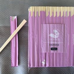 Disposable Chopsticks for Party. Kitchen Utensil (100 pairs/ PK)