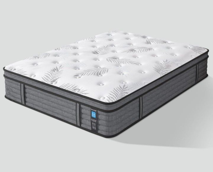 (NEW )12 Inch Full Size Mattress, HYBRID Firm Full
