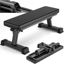 45” Flat Weight Bench with Foldable Frame