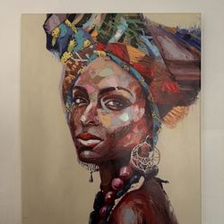 Textured/Impasto Art  Home Decor Canvas Woman Painting