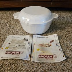 Arcoflam White Casserole Bowl Cookware