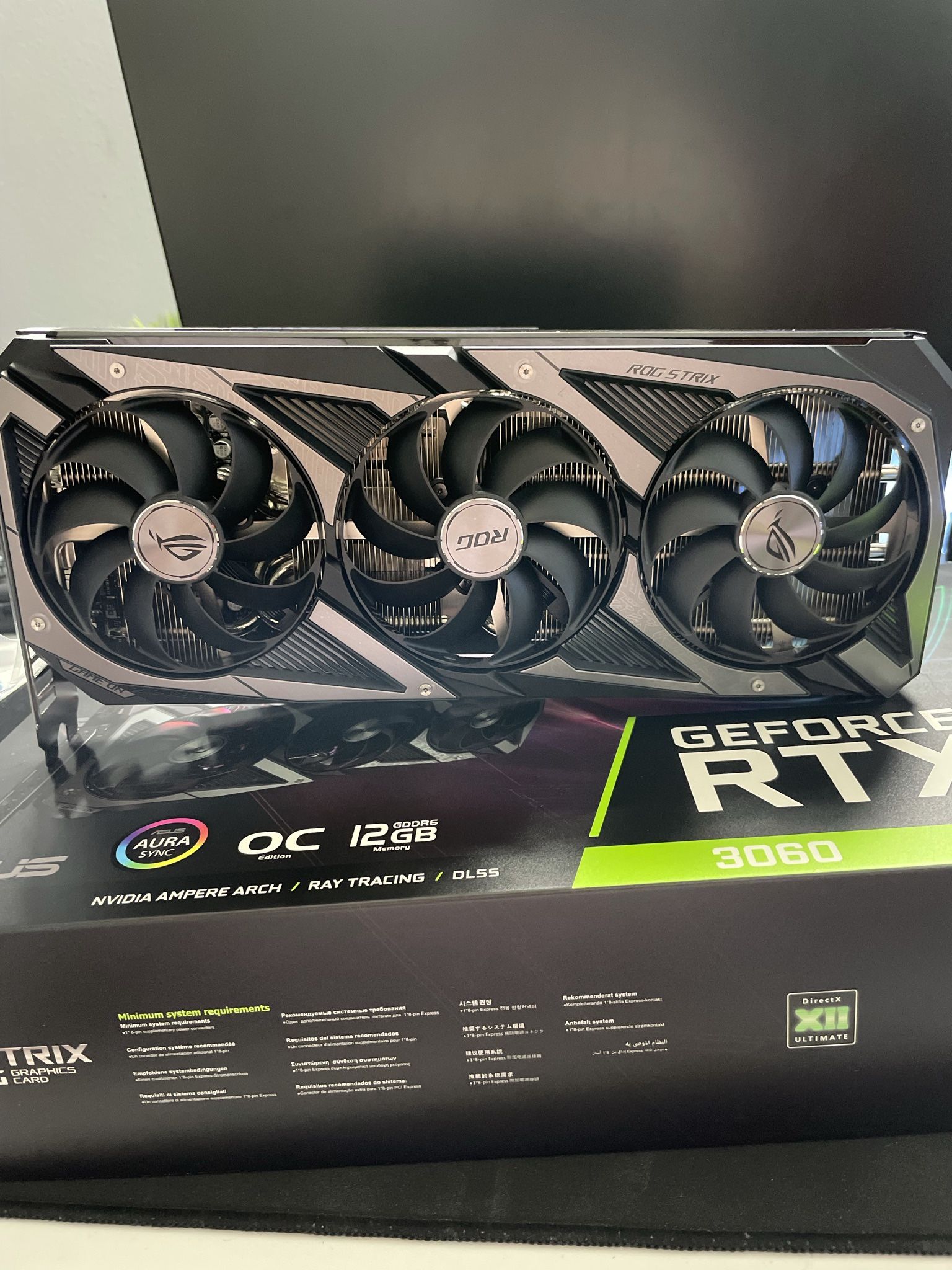 Asus Rog Strix OC RTX 3060 12gb