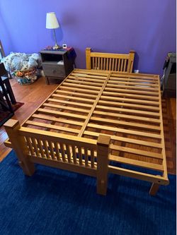 Futon frame and mattress