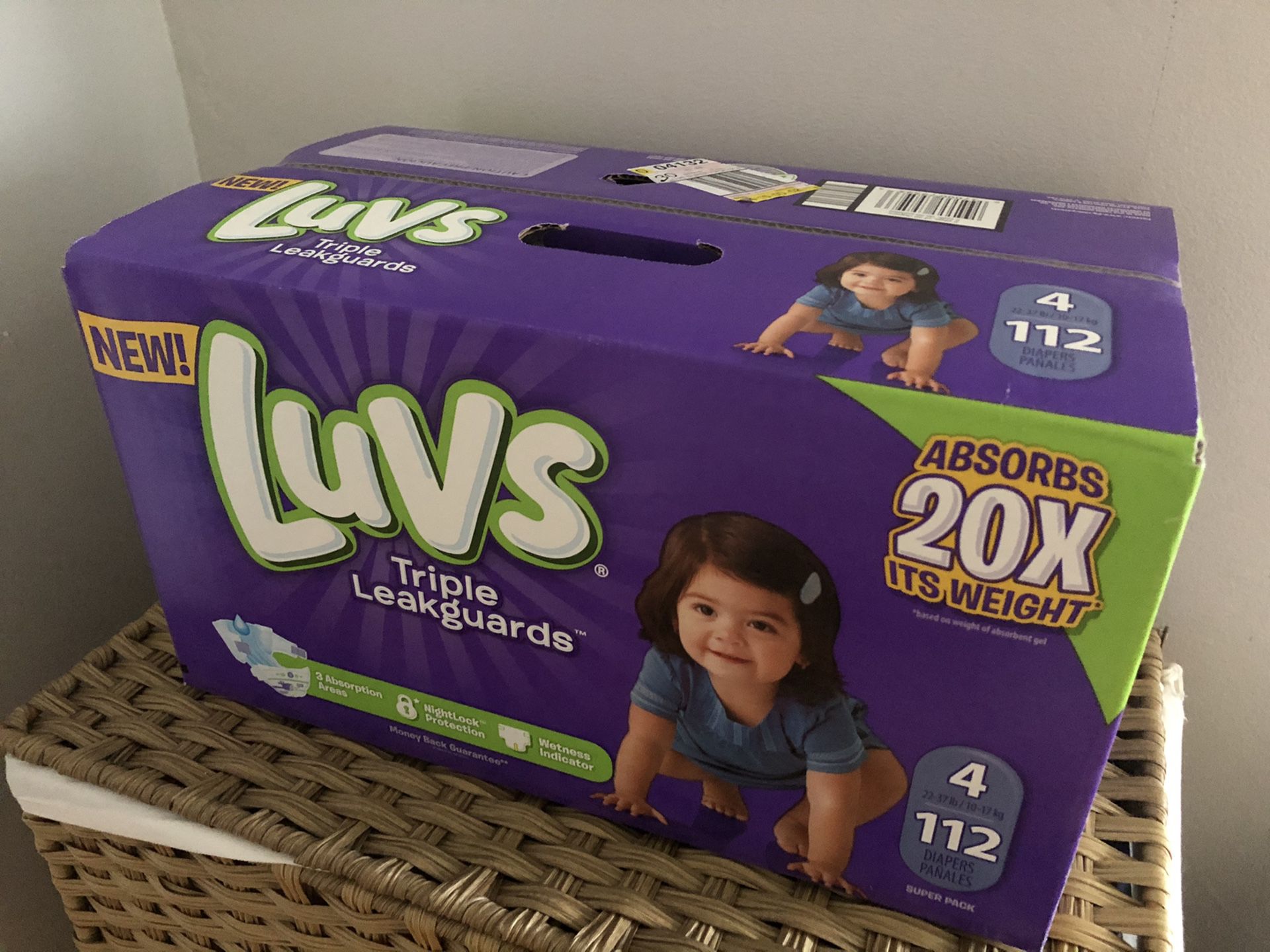 Luvs diapers size 4