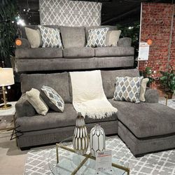 Stonemeade Sofa Chaise$10 Down Payment And Financing Available