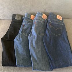 Girls Levi Jeans, Size 26, 27