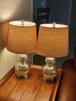 Mercury glass lamps