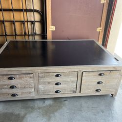 Restoration Hardware Coffe Table Solid Wood 