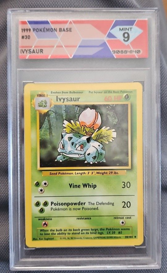 Pokémon 1999 Ivysaur DSG GRADE 9