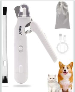 2-in-1 Dog Nail Clippers & Dog Nail Grinder with LED Lights,Cat Nail Clippers with Guard,cat Nail Trimmer