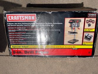 NEW Unopened 1/3 Horsepower 9 Inch 5 Speed Drill Press