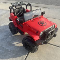 Rideable Jeep with Remote (rechargable)