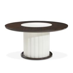 Paris Chic Espresso 60" Round Dining Table