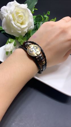12 Constellations Multilayer Leather Bracelet, Aries