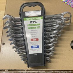 22 Piece Combination Wrench Set  