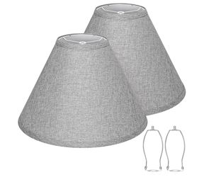 2 pack-cotton linen lamp shades