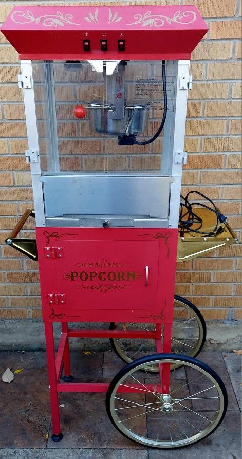 Classic Popcorn Maker Cart
