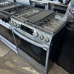 LG ThinQ Full Stainless Steel Stove Range