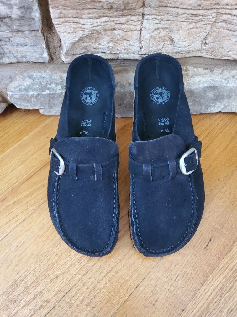 Birkenstock Buckley Clog Black Color NEW 39 Women 8 Men 6