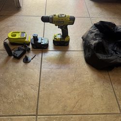 RYOBI ONE+ 18V Cordless 1 Drill/Driver Kit with (1) 1.5 Ah Battery and Charger