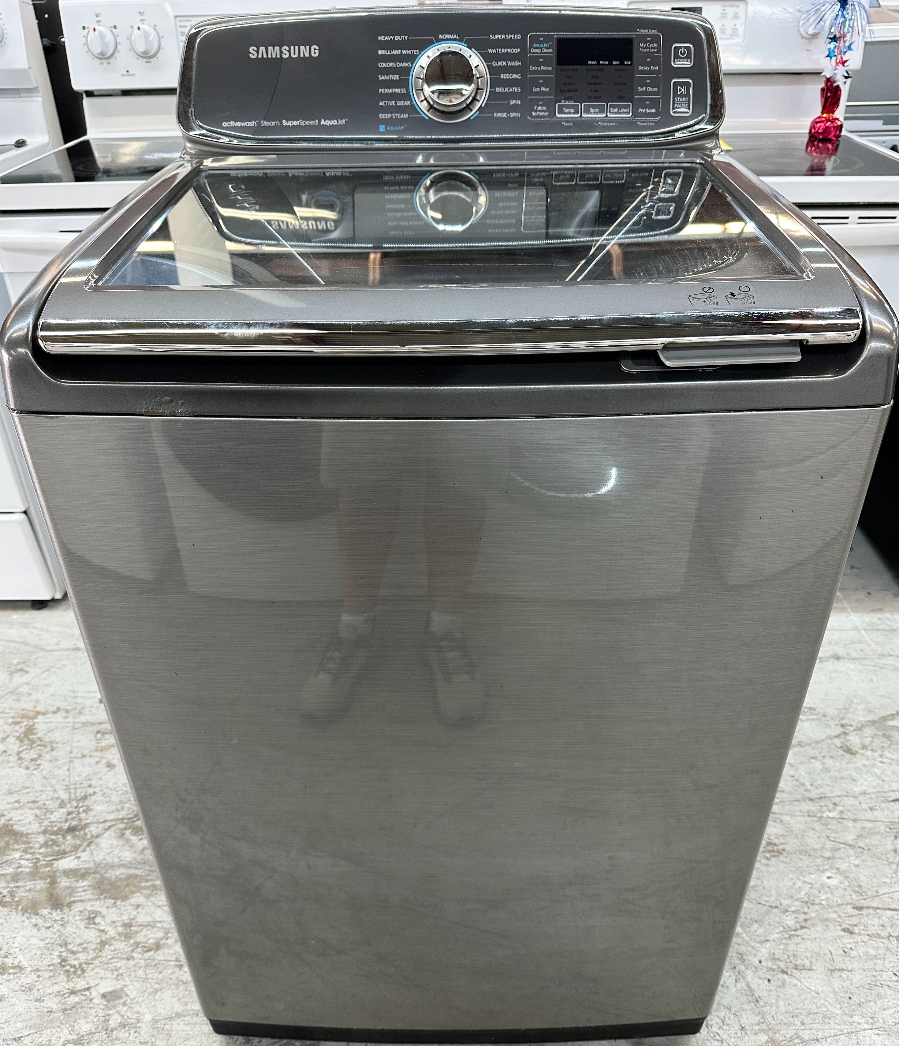 🚚 Delivered Samsung Refurbished Washer, Top Load 5.2 cu.ft