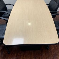 Free Conference Table & Rolling Chairs
