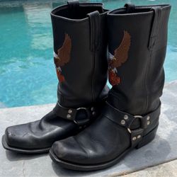 Vintage leather Harley Davidson boots