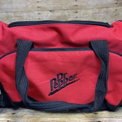 Dr. Pepper Travelwell Red & Black Duffle Travel Gym Bag 18"x 10"x 12"